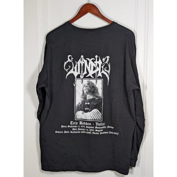 Windir Valfar Ein Norwegian Metal Sz Large Long Sleeve Shirt Black Terje Bakken - Picture 2 of 3